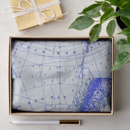 Atlas Map Seidenpapier (Geschenk)