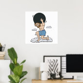 Atlas mit Bowlingkugel Poster (Heimbüro)