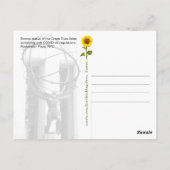 Atlas mit Gesichtsmaske - NYC H Postkarte (Rückseite)