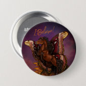 Atlas Moth Fairy Horse Button (Vorne & Hinten)
