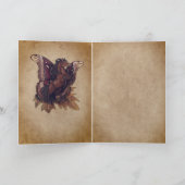 Atlas Moth Fairy Horse Feiertagskarte (Innenseite)