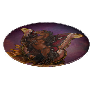 Atlas Moth Fairy Horse Schneidebrett