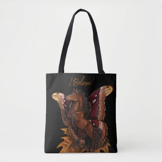 Atlas Moth Fairy Horse Tasche (Vorderseite)