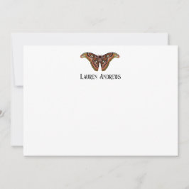 Atlas Moth Personalisiert Stationery Note Card Einladung