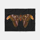 Atlas Moth - Snake Head Fleecedecke (Vorderseite (Horizontal))