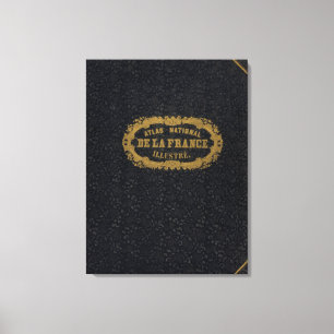 Atlas-nationales De Frankreich Leinwanddruck