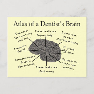 Atlas of a Dentist’s Brain Postkarte