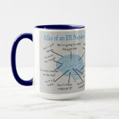 Atlas of a ER Nurse's Brain Gifts Tasse (Links)