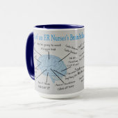 Atlas of a ER Nurse's Brain Gifts Tasse (Vorderseite Links)
