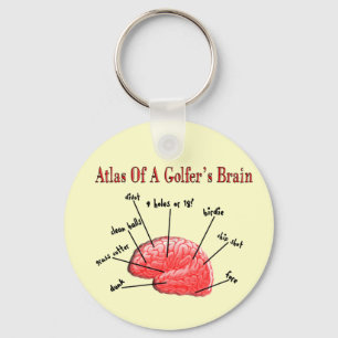 Atlas of a Golfer's Brain Schlüsselanhänger