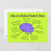 Atlas of a Medical Student's Brain #2 Postkarte (Vorne/Hinten)