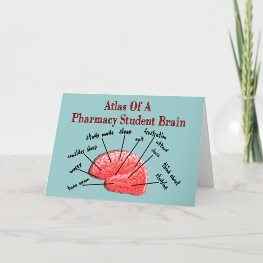Atlas of a Pharmacy Student Brain Karte (Vorderseite)