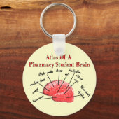 Atlas of a Pharmacy Student Brain Schlüsselanhänger (Vorderseite)