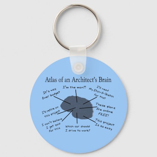Atlas of an Architect's Brain Schlüsselanhänger (Vorderseite)