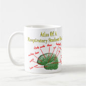 Atlas of Respiratory Student Brain Gifts Kaffeetasse (Links)