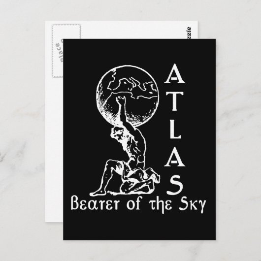Atlas Postkarte (Vorne/Hinten)