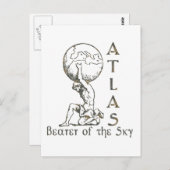 Atlas Postkarte (Vorne/Hinten)