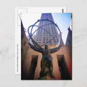 Atlas-Rockefeller Postkarte (Vorne/Hinten)