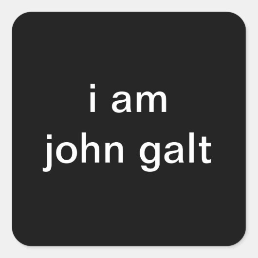 ATLAS SHRUGGED STICKERS (Vorderseite)