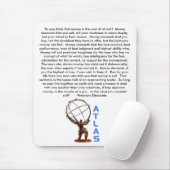 ATLAS, 'so denken Sie, dass Geld die Wurzel von… Mousepad (Mit Mouse)