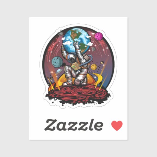 Atlas Space Man Aufkleber (Blatt)