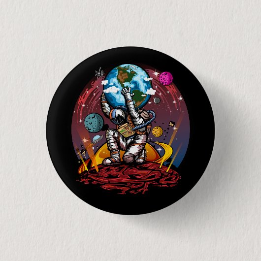 Atlas Space Man Button (Vorderseite)