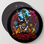 Atlas Space Man Button (Vorne & Hinten)