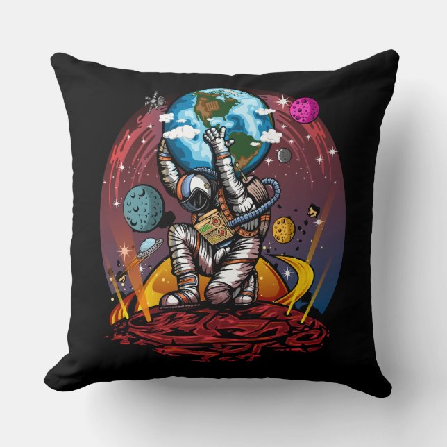 Atlas Space Man Kissen (Vorderseite)