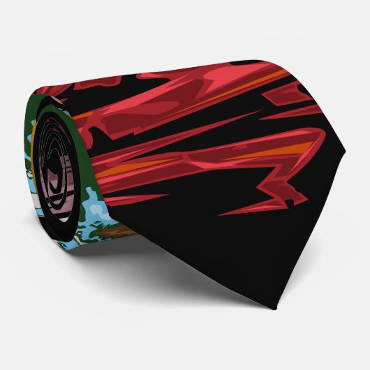 Atlas Space Man Krawatte (Gerollt)