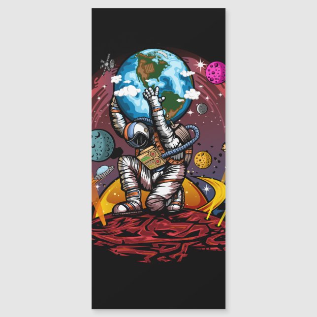Atlas Space Man Magnetkarte (Vorderseite)