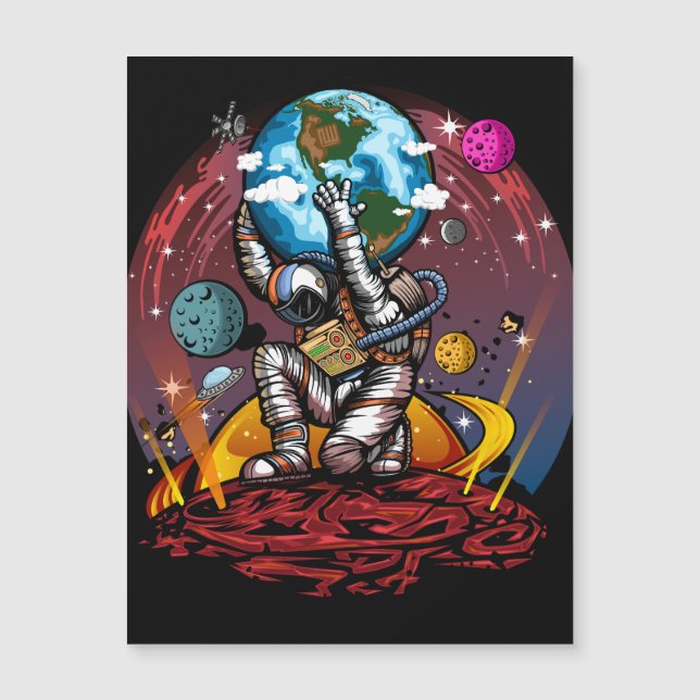 Atlas Space Man Magnetkarte (Vorderseite)