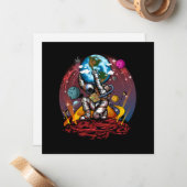 Atlas Space Man Mitteilungskarte (Vorderseite/Rückseite Beispiel)