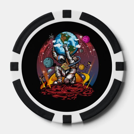 Atlas Space Man Pokerchips (Vorderseite)