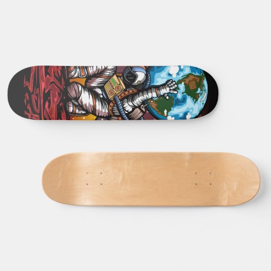 Atlas Space Man Skateboard (Horizontal)