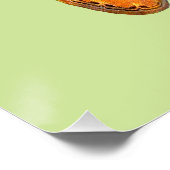 Atlas-Spinner Goldener Flügel Poster (Ecke)