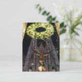 Atlas & St. Patrick's Cathedral, Christmas, NYC - Postkarte (Stehend Vorderseite)