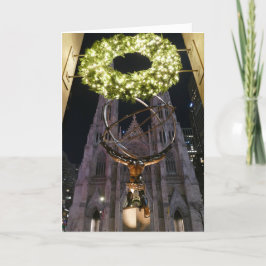 Atlas & St. Patrick's Cathedral, Weihnachten - Kar Karte