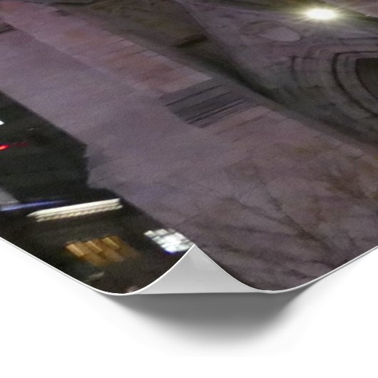 Atlas & St. Patrick's Cathedral - Weihnachtsposter Poster (Ecke)