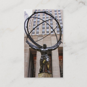Atlas-Statue, Rockefeller-Mitte, NYC Visitenkarte