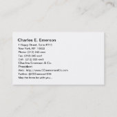 Atlas-Statue, Rockefeller-Mitte, NYC Visitenkarte (Rückseite)