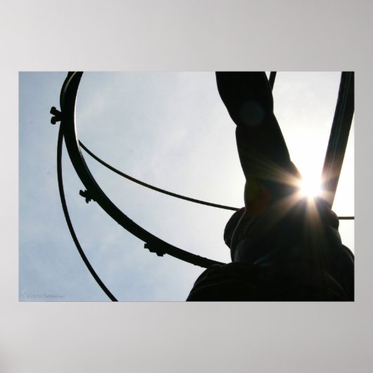 Atlas-Statuenprint Poster (Vorne)