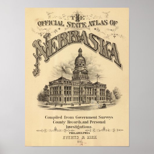 Atlas Titelseite von Nebraska Poster (Vorne)