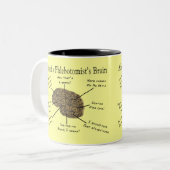 Atlas von eines Phlebotomists Gehirn Zweifarbige Tasse (Vorderseite Links)