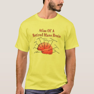 Atlas von zurückgezogen bemannt Gehirn T-Shirt