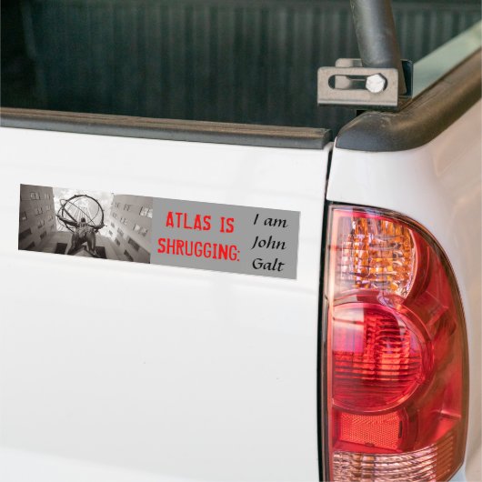 ATLAS ZUCKT: Ich bin John Galt Autoaufkleber (Auf Lkw)