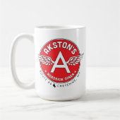 Atlas zuckte Akstons Restaurant-Kaffee-Tasse Kaffeetasse (Links)