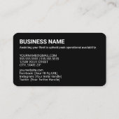 ATM-Kreditkarte Visitenkarte (Rückseite)