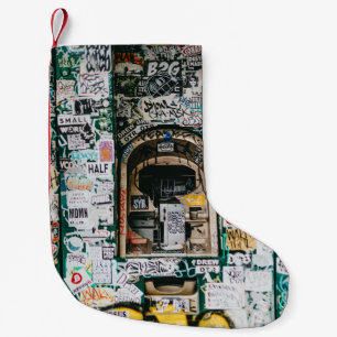 ATM MACHINE WITH GRAFFITI KLEINER WEIHNACHTSSTRUMPF