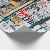 ATM-MASCHINE MIT GRAFFITI GESCHENKPAPIER (Ecke)