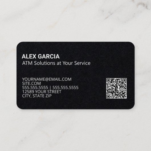 ATM-Techniker QR Visitenkarte (Rückseite)